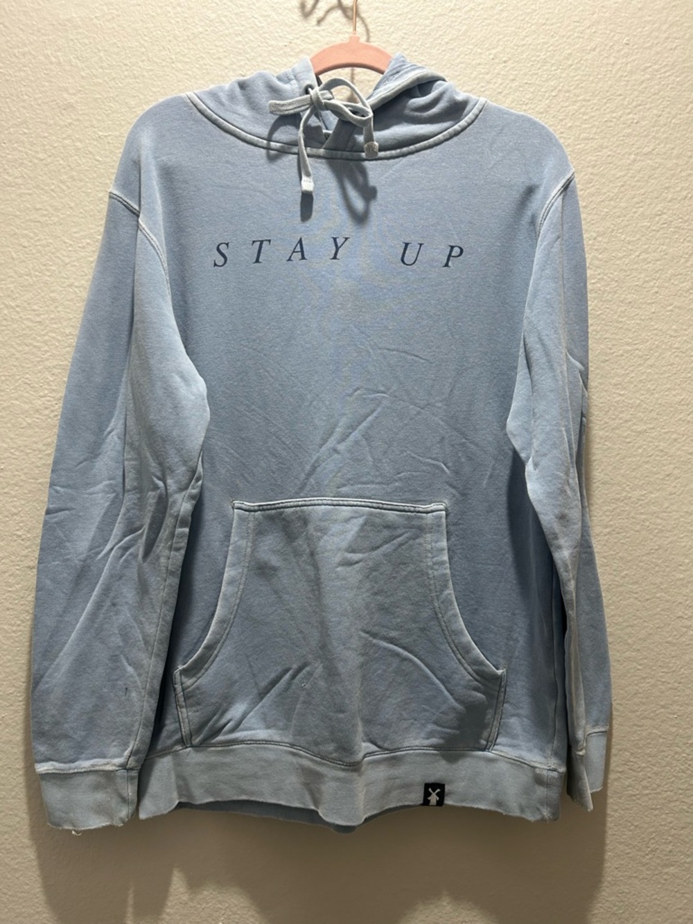 Dutch Bros Light Blue "Stay Up" Pullover Hoodie